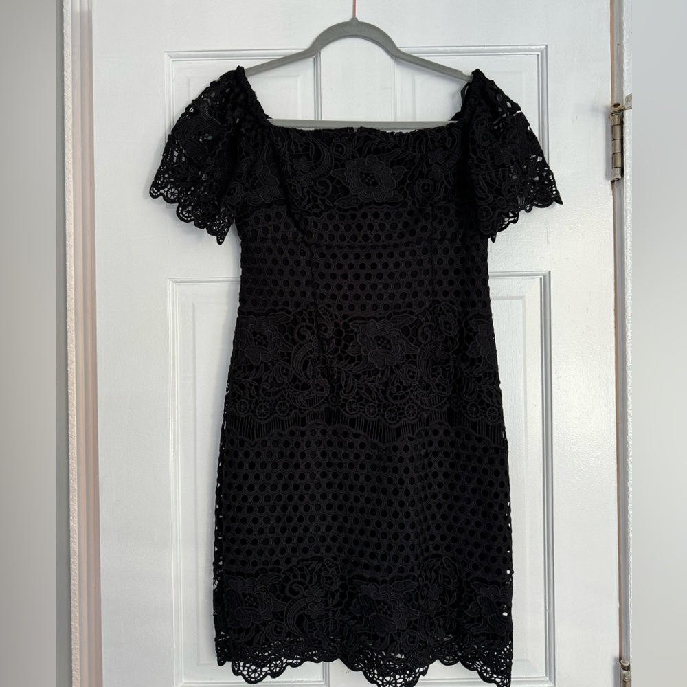 Black off the shoulder dress